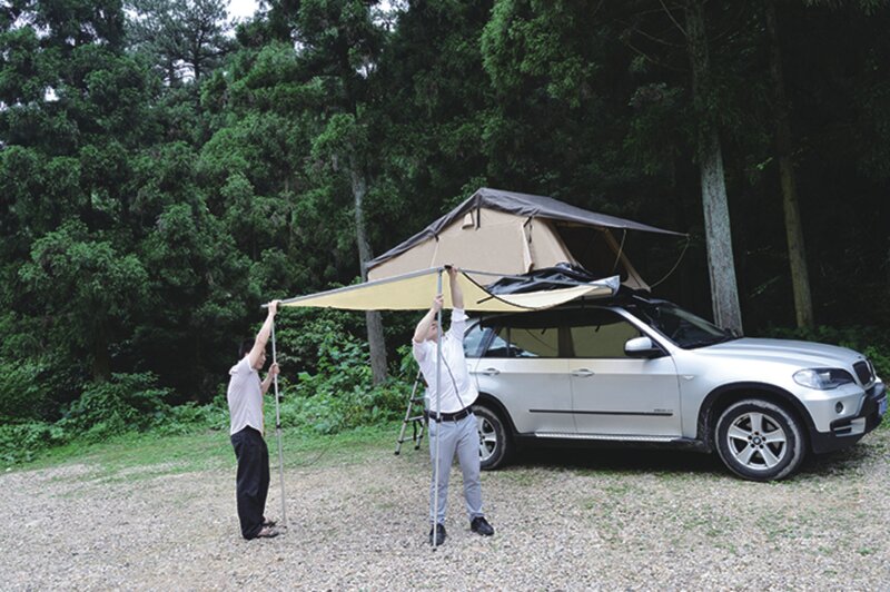 خيمة المظلة الجانبية للسيارة قابلة للطي للماء للتخييم ، أرخص سيارات رياضية 4x4 للطرق الوعرة