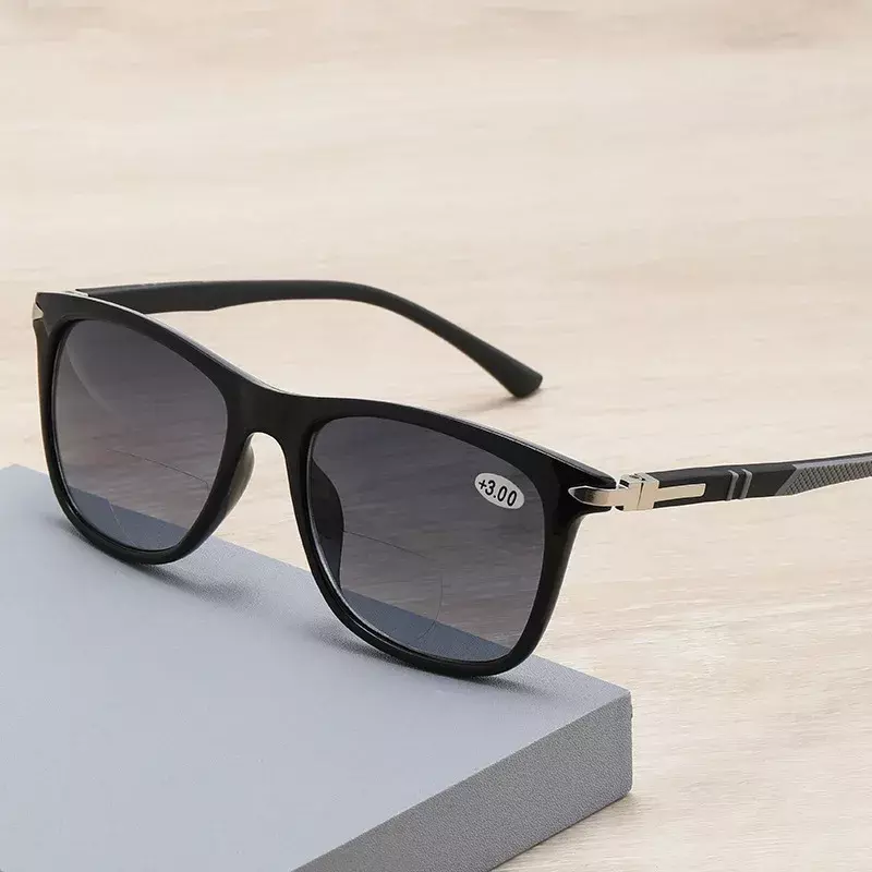 TR90 Anti-Blue Ray óculos de leitura bifocal, óculos ultra-leves unisex, óculos de condução, presbiopia óculos, novo, 1.0-4