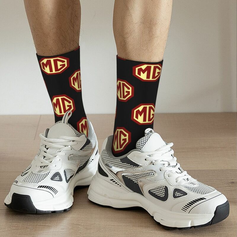 Классические носки с логотипом машин-MG, высококачественные чулки в стиле Харадзюку, всесезонные длинные носки, аксессуары для подарка унисекс