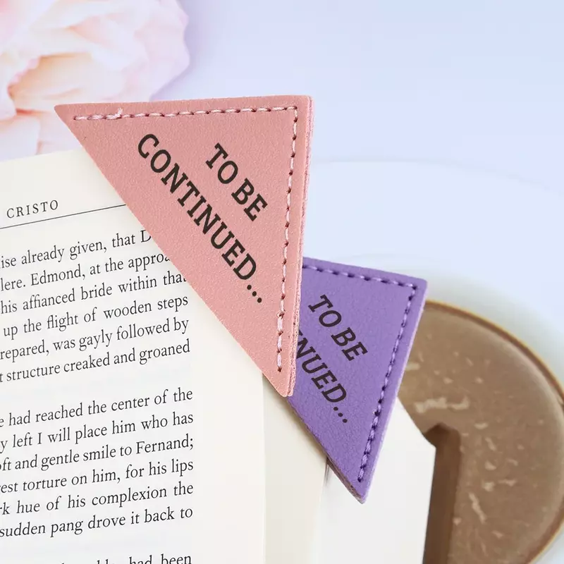 Leather Corner bookmark Custom To be Continued Reading Accessories for Book Lover Her Him Leather Anniversary Personalized Gifts