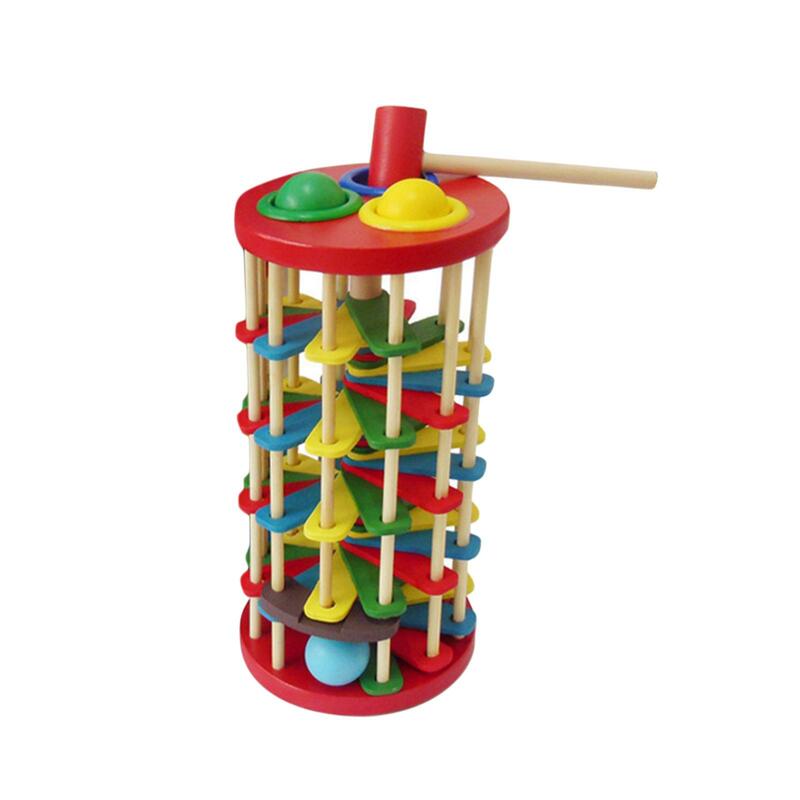 Kids 'Pounding Bench Hammer, Educational Desktop Puzzle Toy, Montessori Ornamentos para Sala de Estar, Família, Escritório, Quarto, Festa