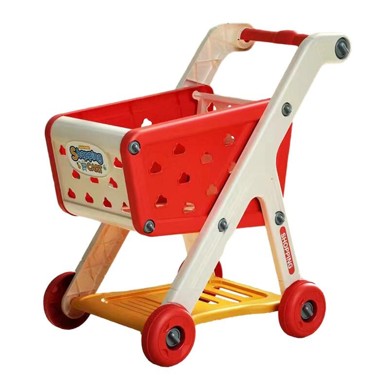 Mini carrello della spesa giocattolo Deluxe supermercato carrello giocattolo carrelli della spesa giocattolo per bambini dai 3 anni in su giocattoli creativi in età prescolare