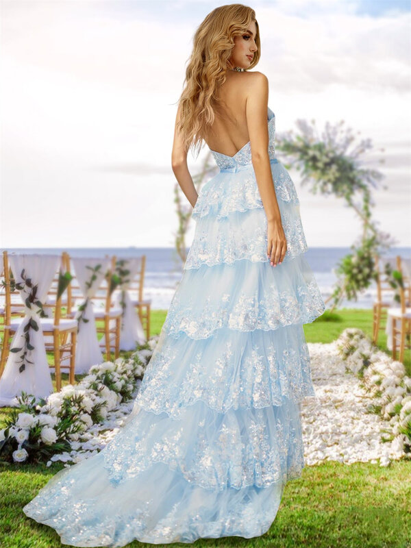 ホルターVネック-フリルのプロムドレス,分割サイドレース,アップリケベルト,ノースリーブのドレス,Aライン,フォーマルなイブニングドレス