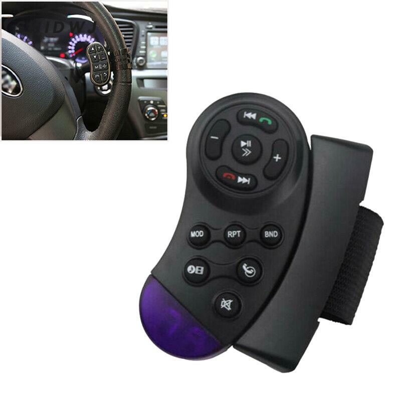 Roda kemudi mobil Universal, pemutar Multimedia kendaraan tombol Stereo Universal, saklar kendali jarak jauh, Radio mobil 1 buah