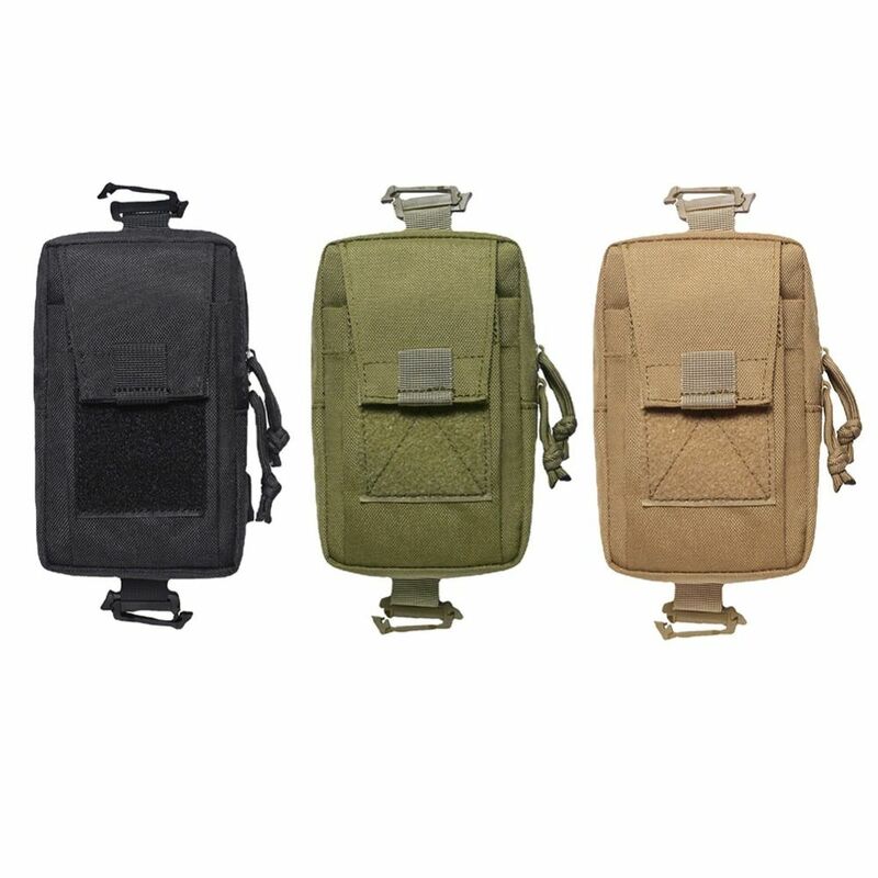 Outdoor emergência Molle saco tático, ombro cintura saco, saco de armazenamento, acessórios de alta qualidade, 3 cores