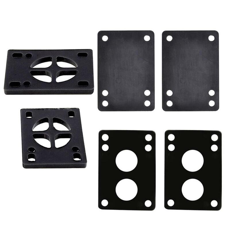 2x Skateboard Rubber Shock Absorbing Pads Rubber Risers Pad Trucks Tools