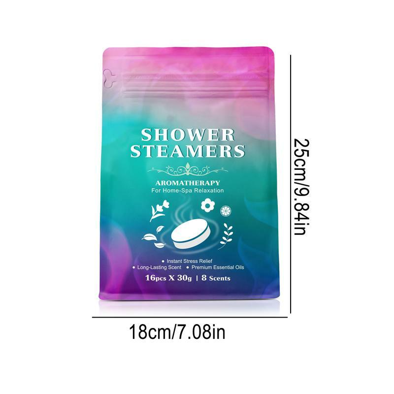 Parowce prysznicowe 16 szt. Bomby prysznicowe parowce do kąpieli aromaterapii zestaw relaksujących prezentów dla kobiet żona dziewczyna matka dla relaksu
