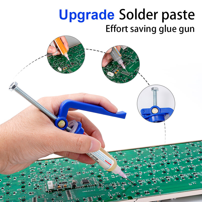 Soldagem Green Oil Booster Propulsion Tool Solda Paste Extrusora, UV Glue Rod Boosters, Placa de circuito, Solda Acessórios Ferramentas