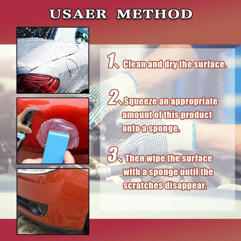 Car Paint Restorer High Protection Scratch Remover Liquid 60ml Universal Polishing Agent With Sponge Car Repair Fluid Car Coat