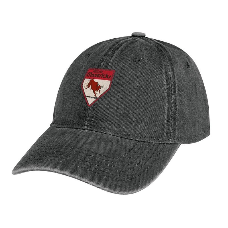 포틀랜드 매버릭스 노스웨스트 리그 야구 빈티지 로고 카우보이 모자, 남녀공용 럭셔리 캡