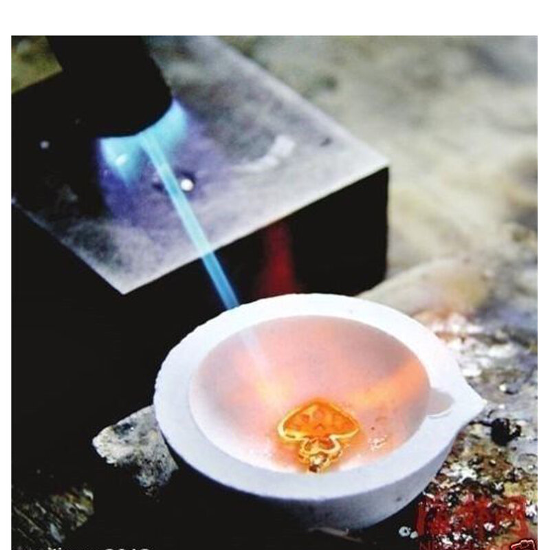 1x kwarcowy krzemionkowy tygiel do topienia tygiel odporny na korozję odlewanie F/złoto srebro