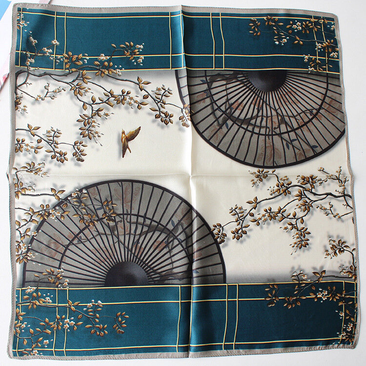 Birdtree 100%Real Silk Women Elegant Scarf Fashion Chinese Style Scarves Versatile Mom's Gift Kerchief 2024 Spring New A41431QC