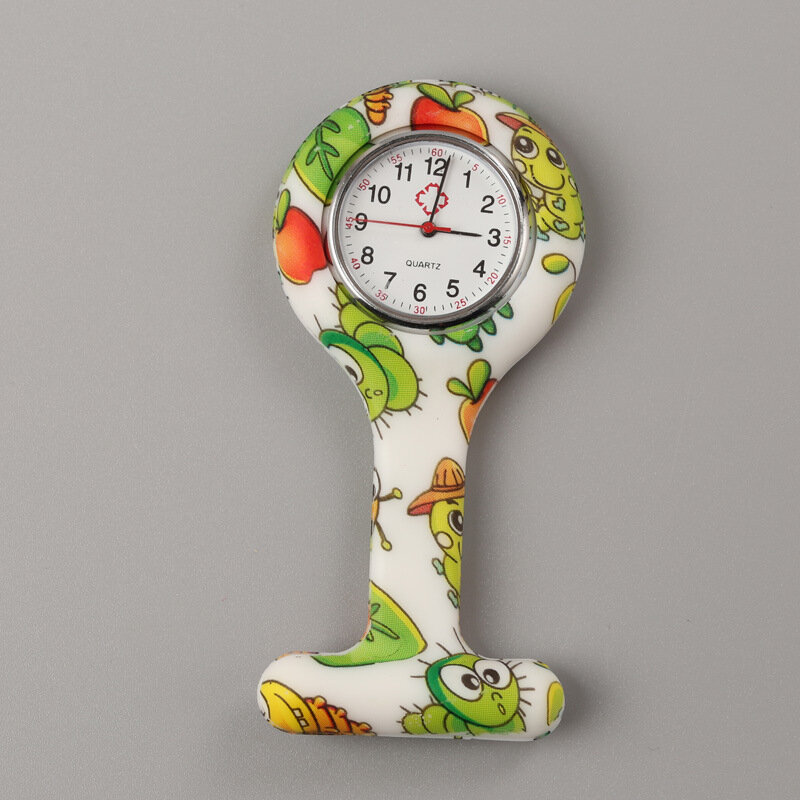 10 teile/los fob Uhr für Krankens ch western Silikon Taschenuhren Brosche Tunika Uhr für Krankens ch western Arzt Medical Reloj de Bolsill Großhandel
