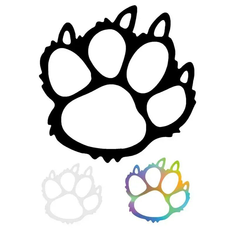 Cute Paw Decal Bumper Rating Stickers Bear Claw Car Sticker Funny Waterproof Bumper Decal Decorative Supplies For Vehicles