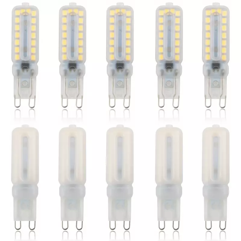 Bombillas LED G9 regulables, focos 2835SMD, 3W, 5W, 7W, reemplazar 30W, 40W, lámparas halógenas para el hogar, dormitorio, 220V, 110V, 10 unidades