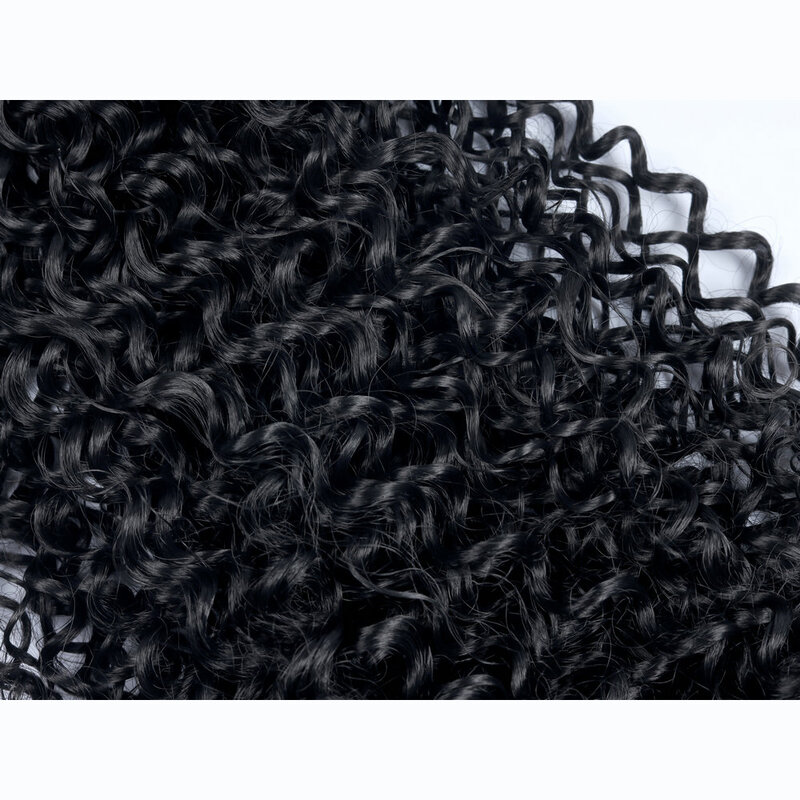Mezcla de mechones de cabello sintético, largo y suave pelo rizado, tejido de onda de agua de rizo pequeño, 100g, gran oferta