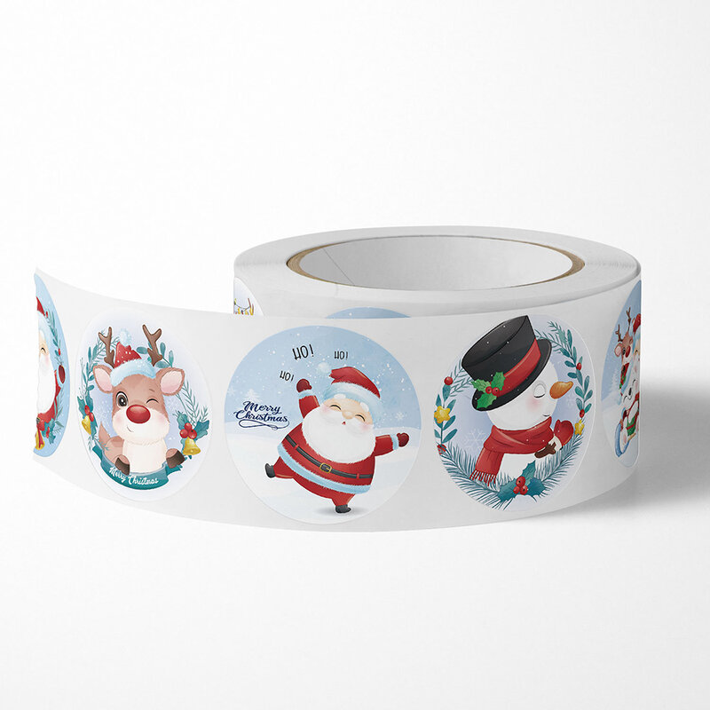 500pcs Cartoon Merry Christmas Sticker regali avvolge pacchetti di carte adesivi decorativi per etichette sigillanti cancelleria