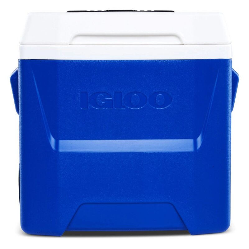 Igloo 16 QT. Dupa es dengan roda, biru