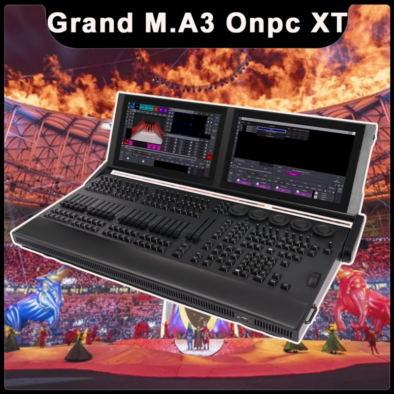 Professional Equipment GrandM A Compact XT DMX Stage Lighting Controller PC Software Console DJ Disco Party Moving Head Light