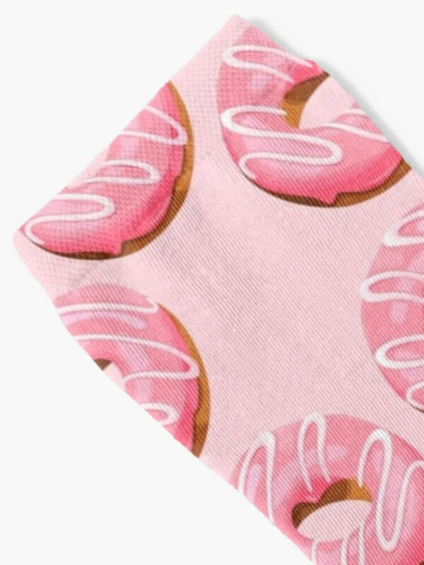 Retro Pink Doughnuts Meias Presente De Natal Para Homens