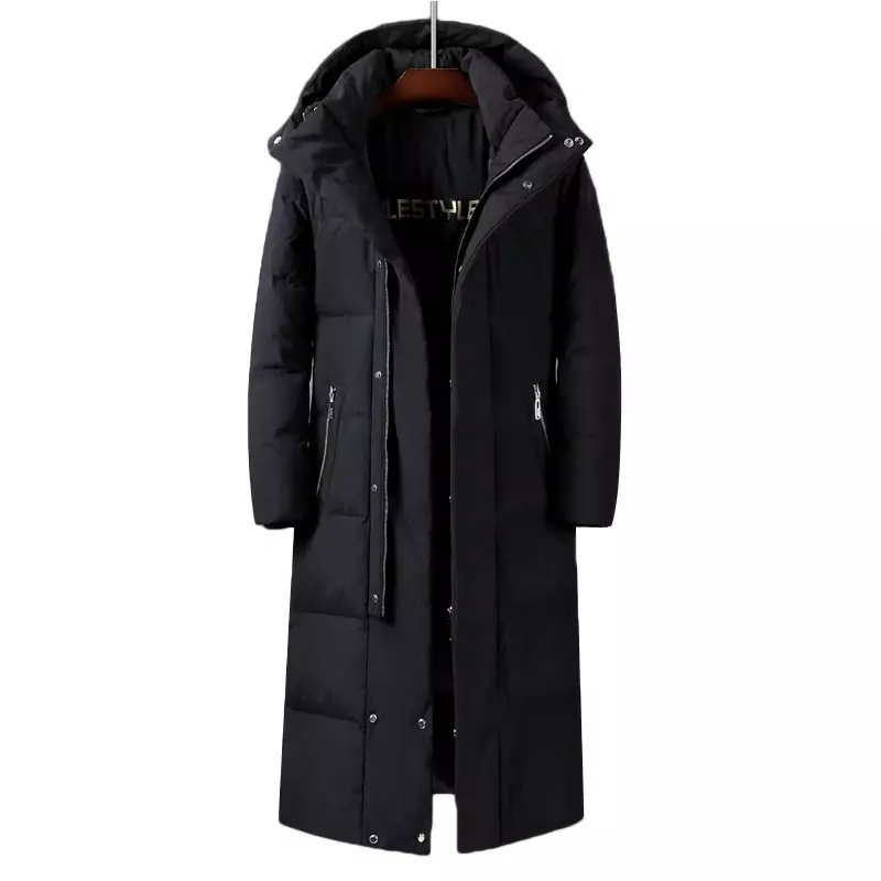 Jaket panjang Pria Wanita, mantel musim dingin baru 2024, mantel Pria bisa dilepas hangat tebal, mantel Kanada 5XL
