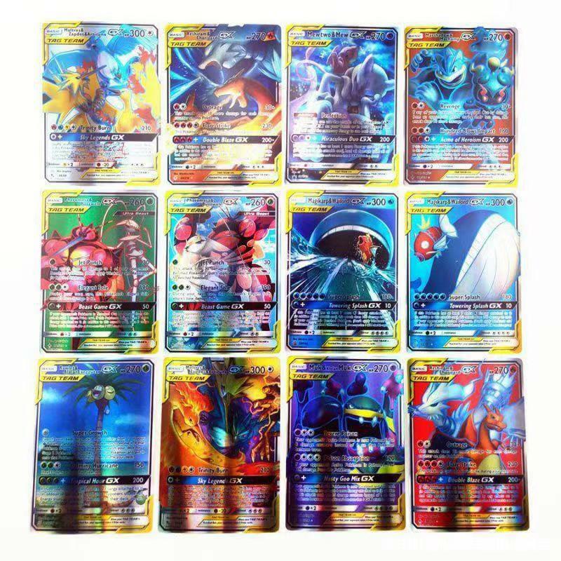 Cartas Pokemon com 300 G x 300 V Max VMAX 100, Espanhol, Francês, Inglês, Alemão, Italiano, Cartão, 5-300Pcs
