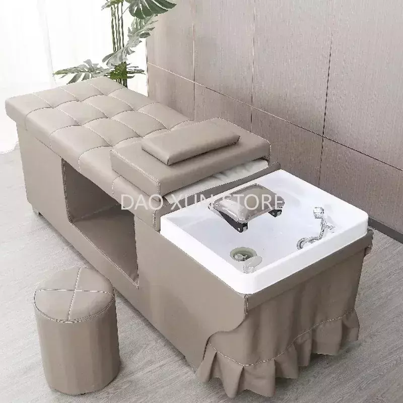 Silla de champú de Spa para salón, cómoda silla de lavado de cabello japonés, equipo de salón de lujo, circulación de agua, MQ50SC