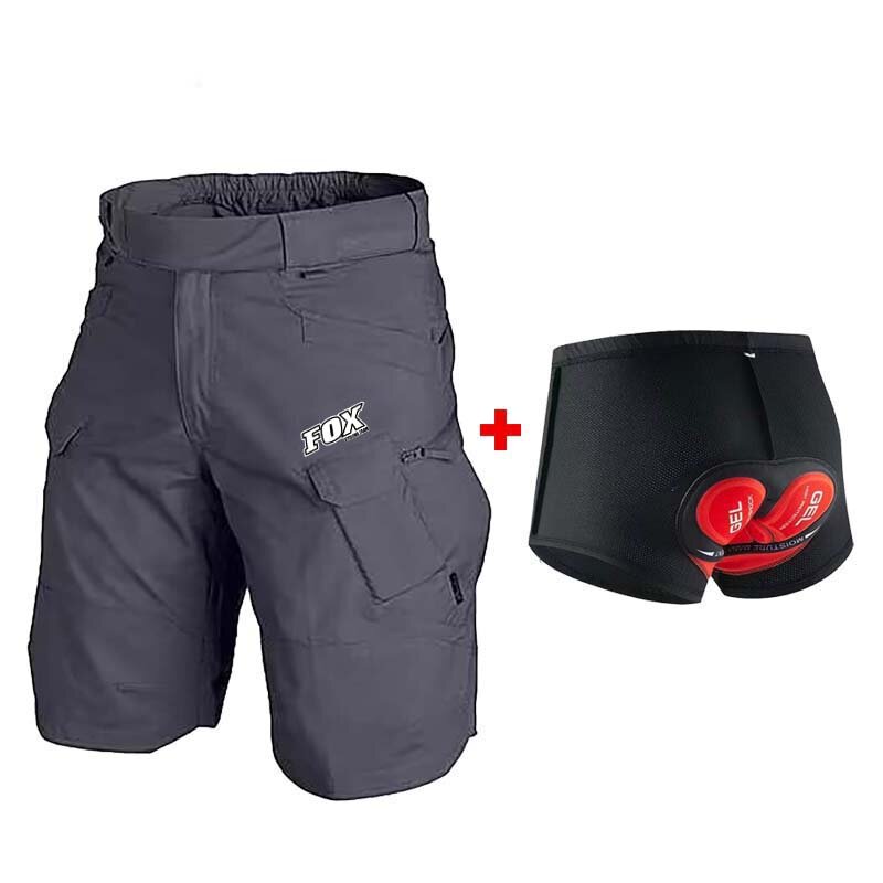 Fox-Shorts de bicicleta respirável para homens, calças MTB, equipe de ciclismo, enduro, motocross, downhill, estrada, curto