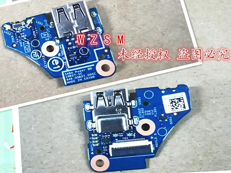 Para hp envy x360 15-dr 15-ds computador portátil placa de botão de energia usb placa interruptor reparação acessórios 448.0gb01. 0011
