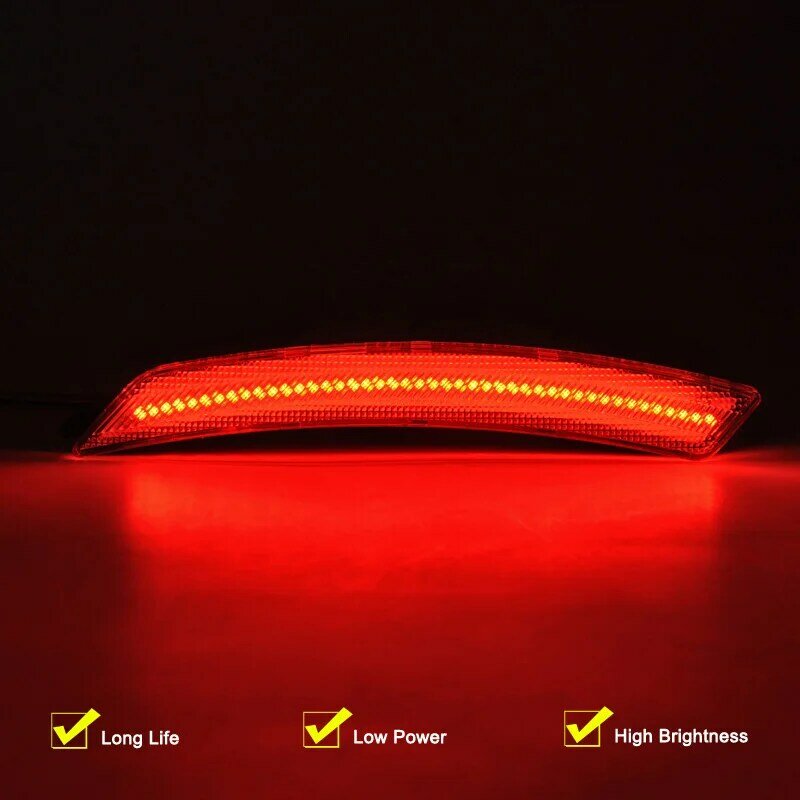 2Pcs Waterproof Clear Lens Red Rear LED Side Marker Lamp Assembly For Mini Cooper R55 R56 R57 R58 R59 R60 R61 Parking Lights