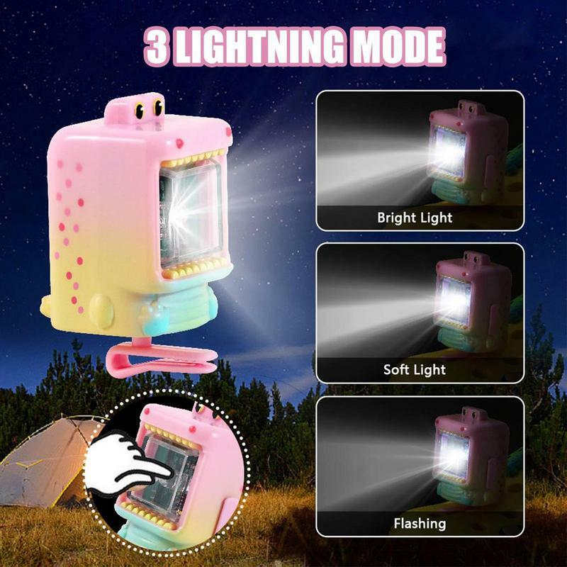 2 Pcs Headlights For Crocodile Shoes Rechargeable Flashlight Attachment LED Shoes Lights Gift For Adults & Kids