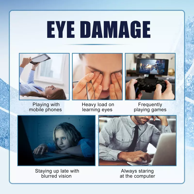 Капли для глаз при пресбиопии сухие красные глаза Зрительная усталость улучшение зрения лучше зрение отбеливающие линзы жидкость для ухода за глазами
