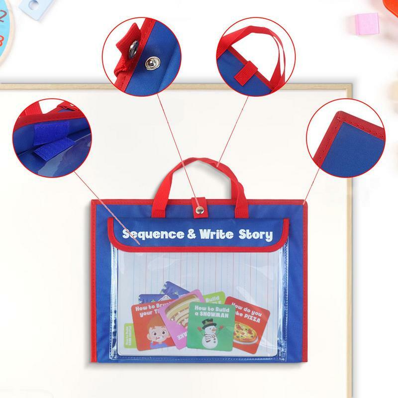 Storytelling Cartões para Storytelling Sentença, Building Cards for Kids, Pocket Chart, Sequenciamento educacional, Ajudante comunitário