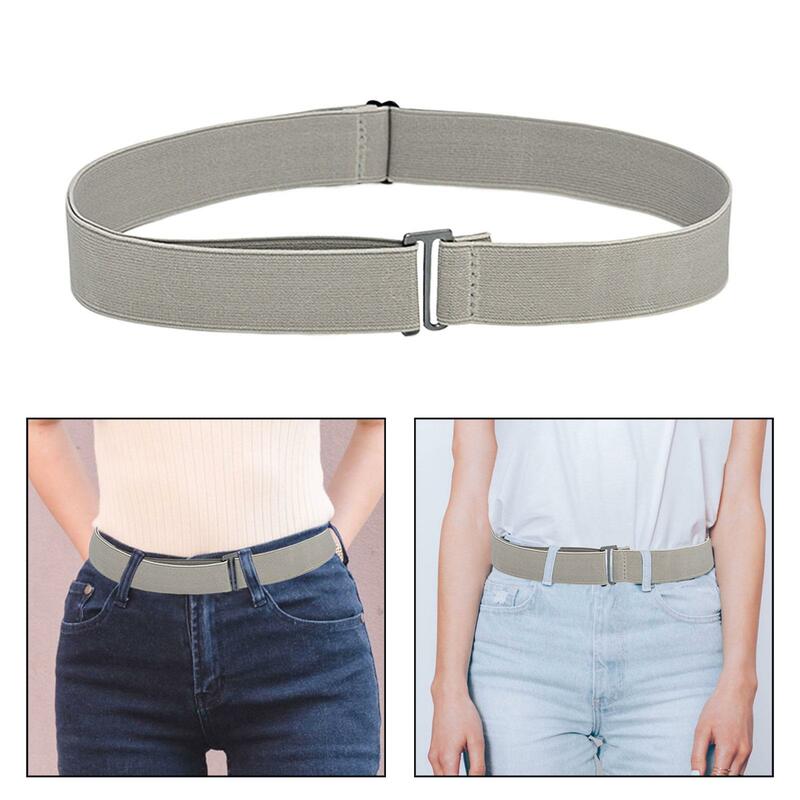 Cinturón elástico ajustable para mujer, cinturones invisibles para pantalones, pantalones y vestidos, 2 unidades