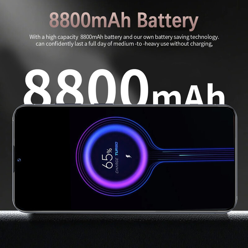 Смартфон S24 Ultra, 7,1 дюйма, ультра-большая емкость, 22 ГБ + 2 ТБ 4G, две SIM-карты