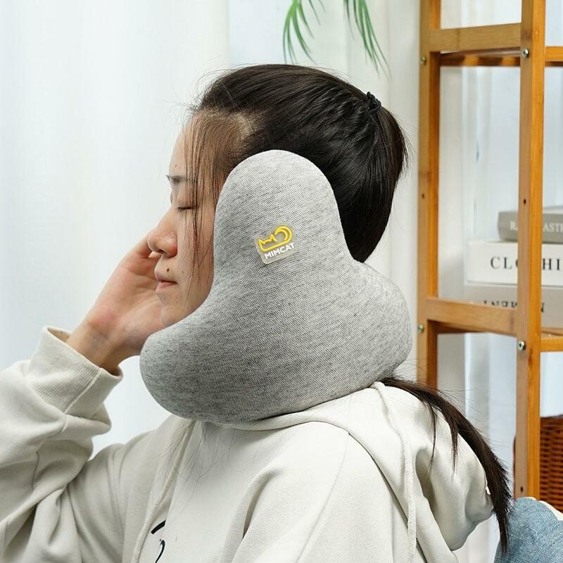 U Shaped Noise Reduction 30Db Neck Pillows Noise Cancelling Pillow Travel Sleep Pillow Cervical Healthcare Soft Neck Support