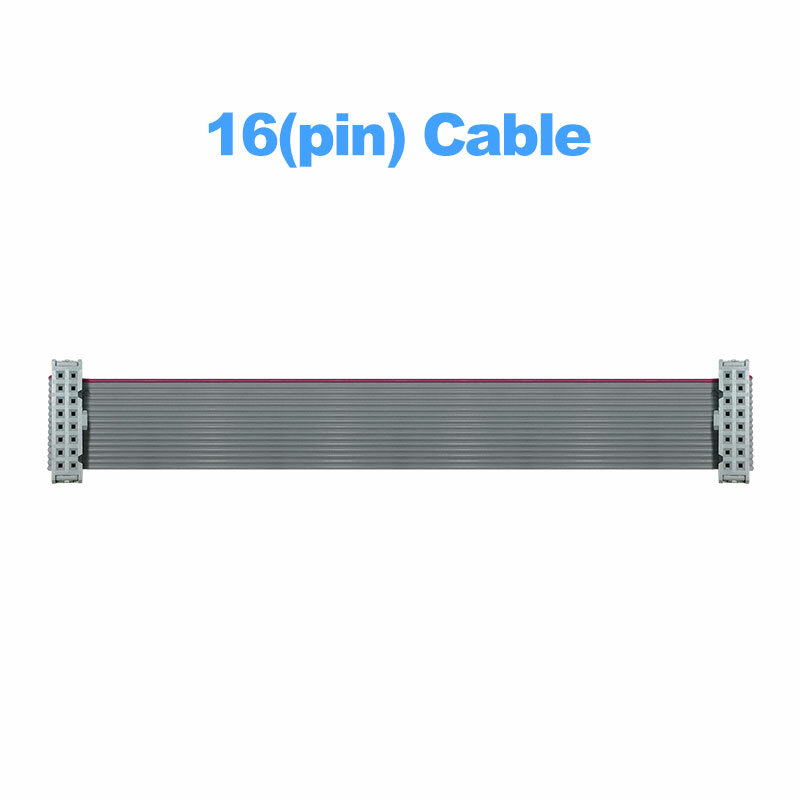 16 pinos plana vídeo parede tela cabo, led módulo painel receptor sinal cabos, 2.54mm, p2.5, p3.91, p5, p10, 1 pc