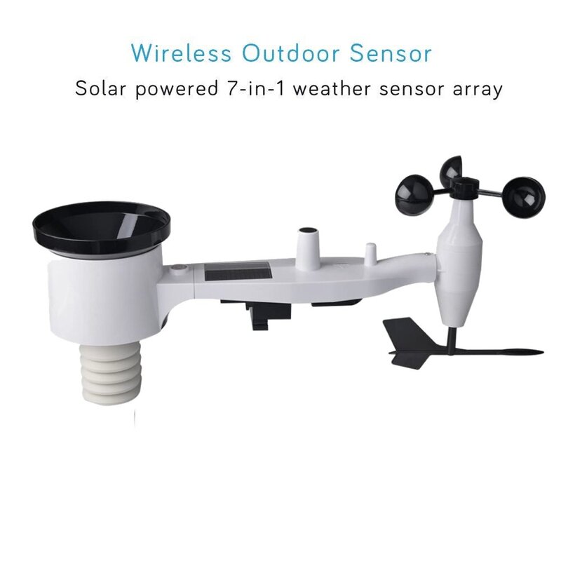 Ecowitt WS6006 3G / 4G estação meteorológica celular, sistema de tempo sem fio 7-em-1 alimentado por energia solar profissional para casa jardim fazenda