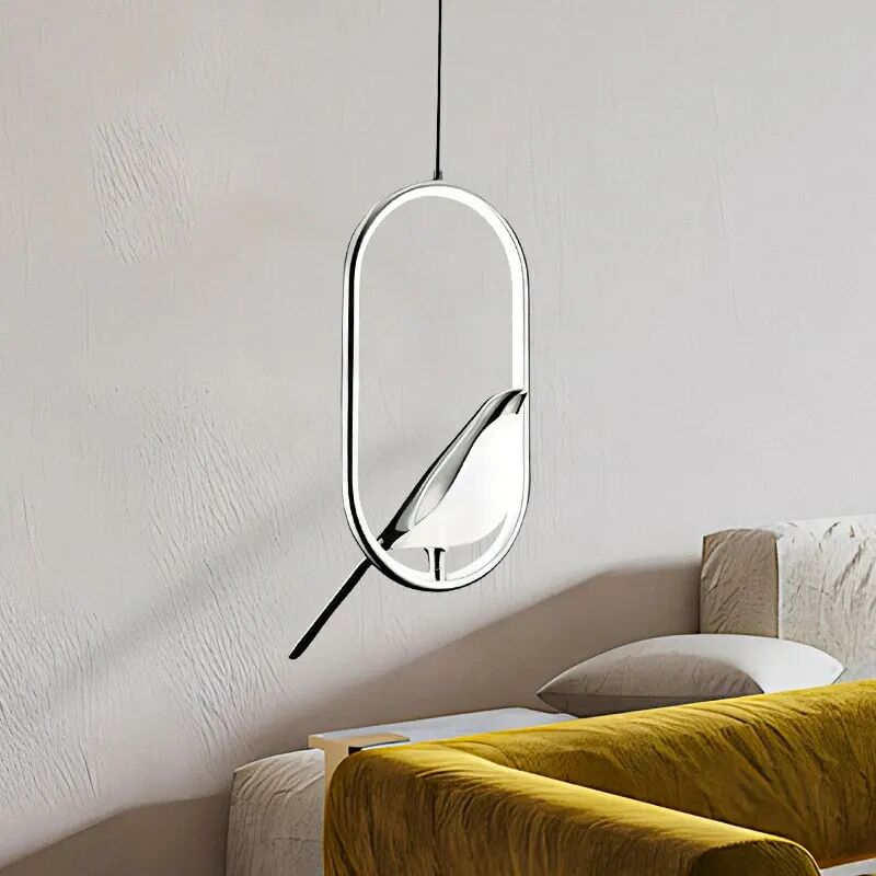Plafonnier LED suspendu en forme d'oiseau Maghelicopter, design nordique, éclairage d'intérieur, luminaire décoratif de plafond, idéal pour un salon, une chambre à coucher, un restaurant ou un foyer
