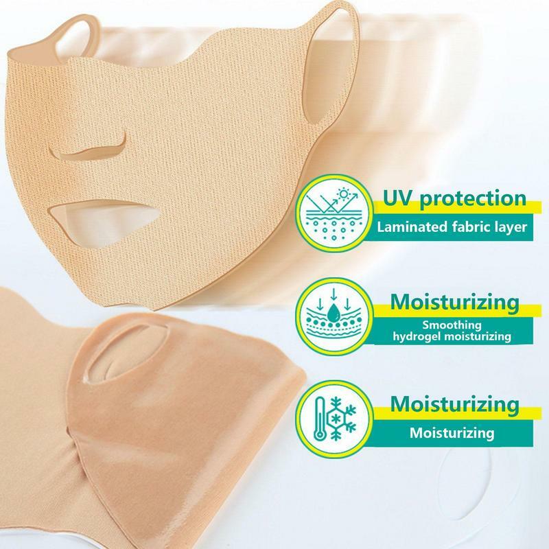 Sonnenschutz Patch Gesichts schutz UV-Schutz Golf Gelee Maske Hydro gel Gesichts maske Stick Ice Cool Patches für Golf Wandern Laufen