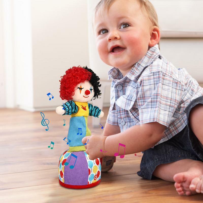 Tańczące zabawki sterowane głosem urocza gadająca lalka Clown Mimic zabawka pluszowa lalka kreskówka zabawka edukacyjna dla dzieci dziewczyny chłopcy studenci