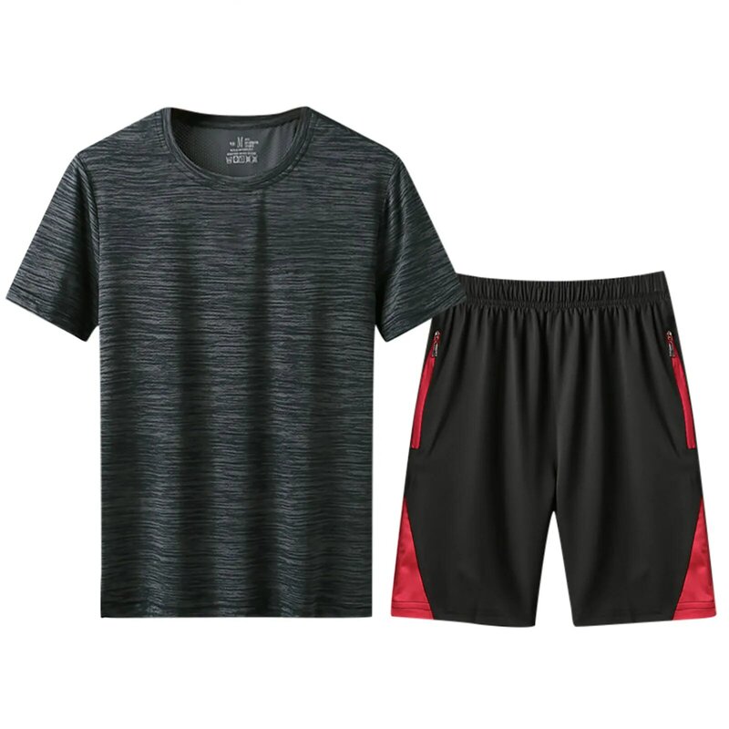Gradual Sports Men's Breathable Summer Set Outdoor Training Quick-Dry Men Suits & Sets Athletic Suits Drawstring Breathable 2P