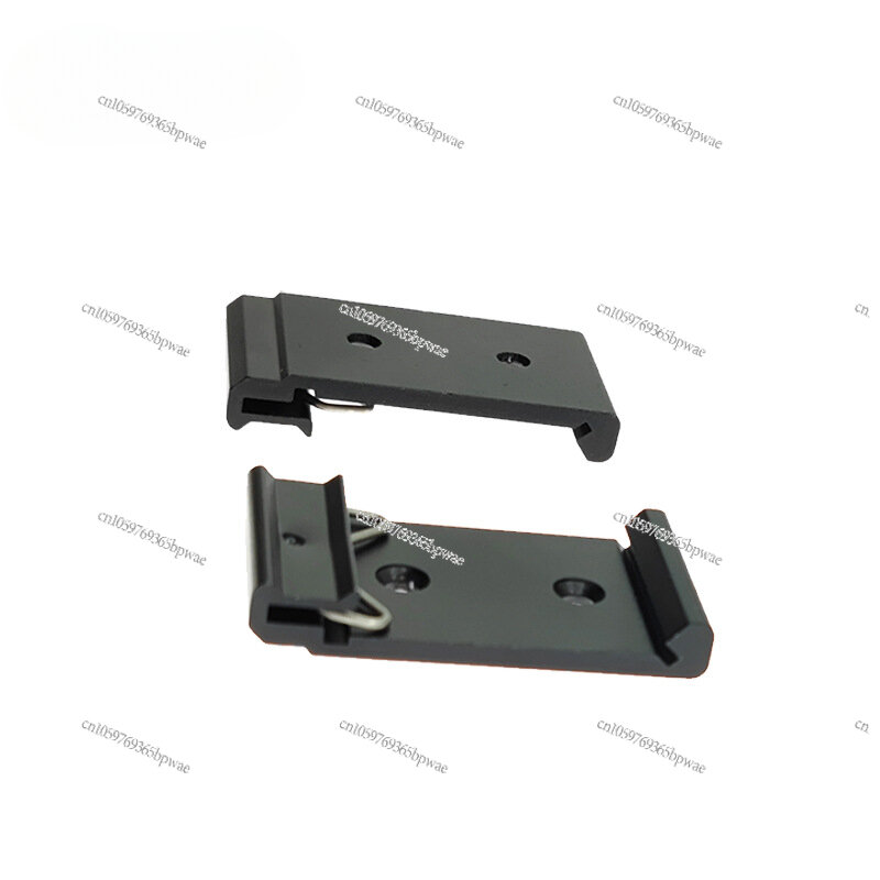 Standard 35mm Schienen schnalle Installation Din Rail Schnallen clip Aluminium legierung schwarz Hänge schiene Zubehör