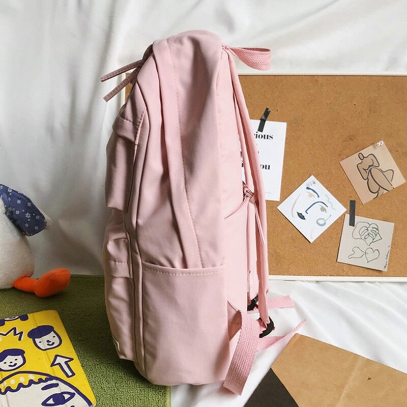 Mochila escolar coreana para niña, mochila para estudiante de secundaria y Universidad, mochila japonesa Simple de gran capacidad, mochila Vintage para niña