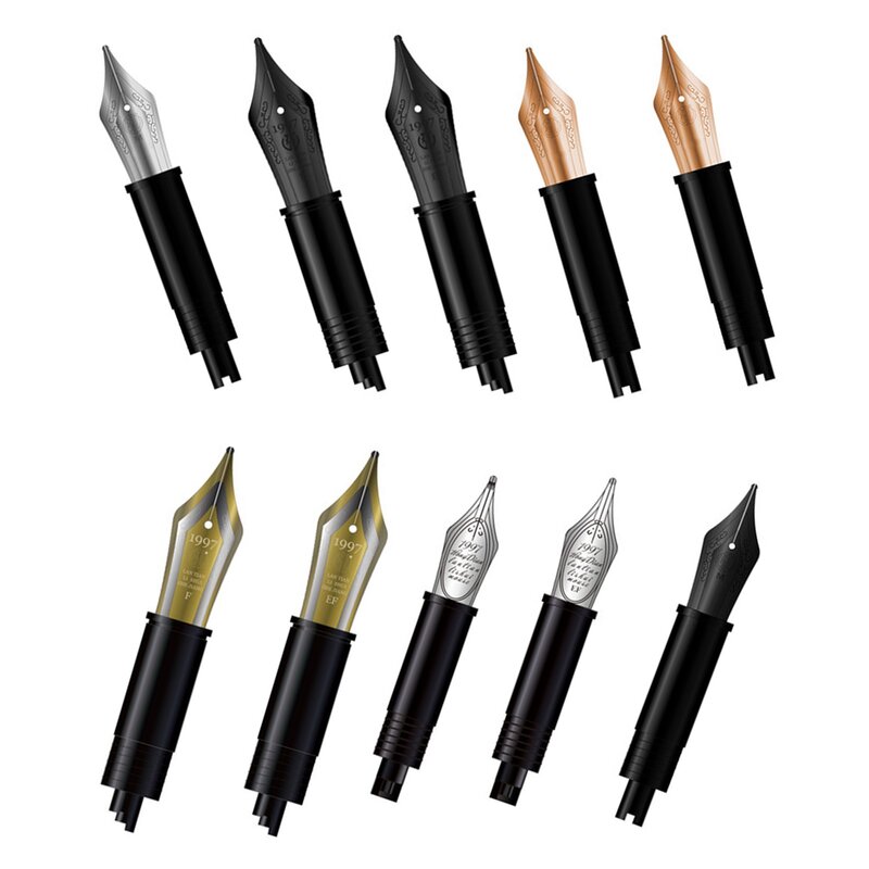 Ручка перьевая HongDian F/EF/B, сменный наконечник для перьевой ручки, запасные наконечники для офисной практики