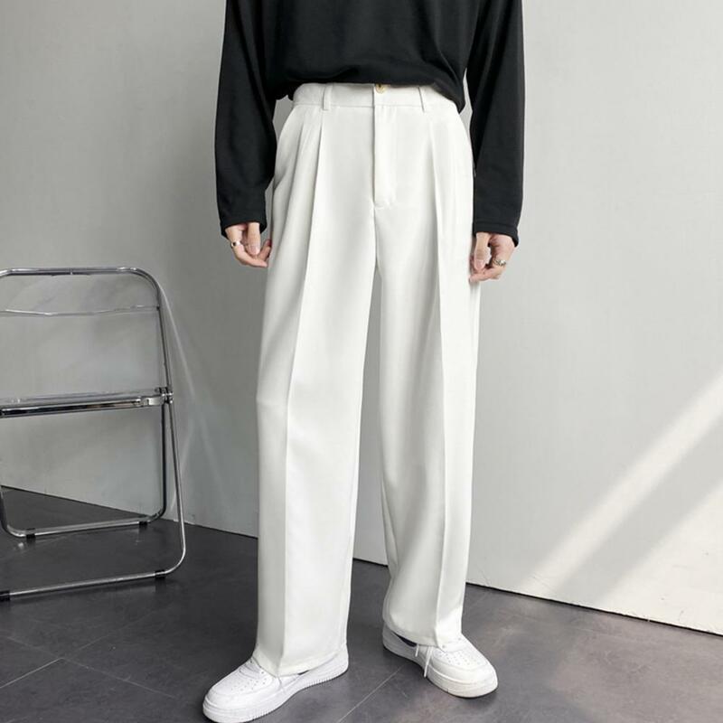 Garnitur w stylu Business Casual spodnie długie spodnie koreański styl spodnie z szerokimi nogawkami, na co dzień wiosna jesień moda Slim luźna spodnie biznesowe
