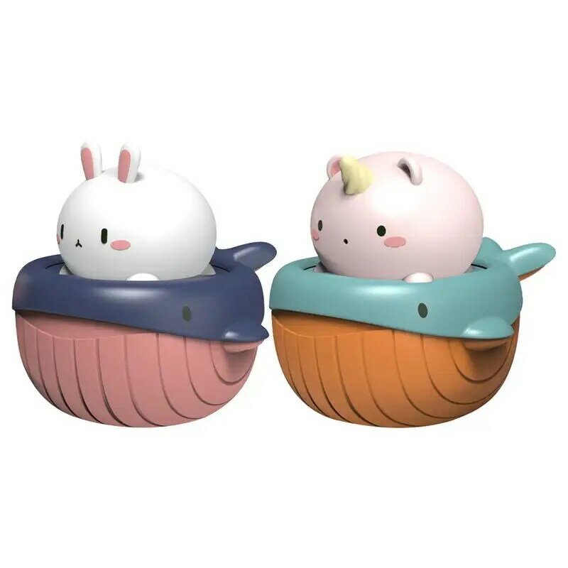 Bath Toys For Boys Cute Rabbit And Whale Bathtub Toy Floating Animal Squirter Toys For Toddlers Bathtub Pool Shower Tub