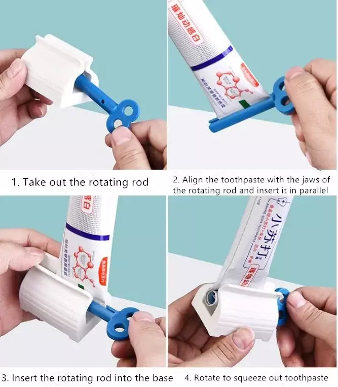 Espremedor inovador do tubo do dentífrico do rolamento, distribuidor fácil e suporte