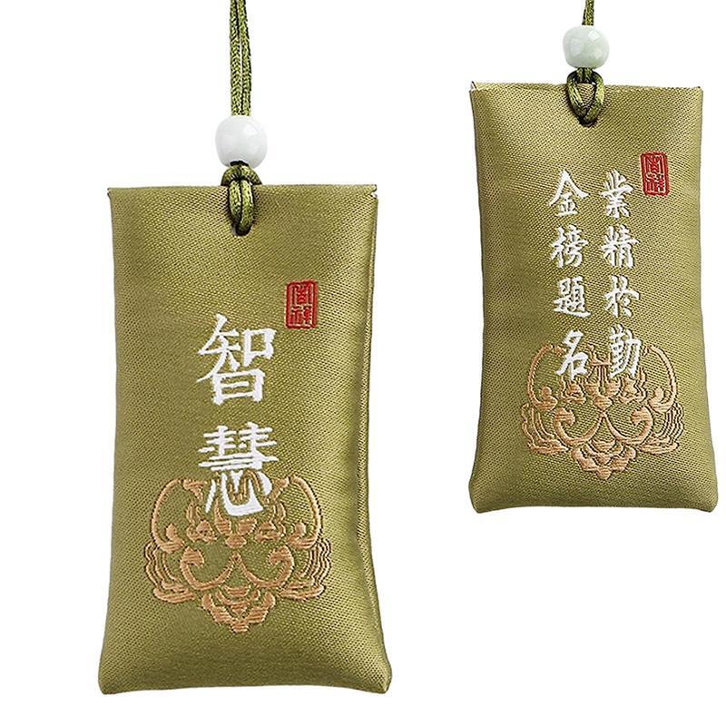 Kantong garam Spiritual kantong garam Spiritual dari Tiongkok 4x7cm kantong garam Spiritual untuk kehidupan yang lebih baik desain klasik untuk lemari pakaian