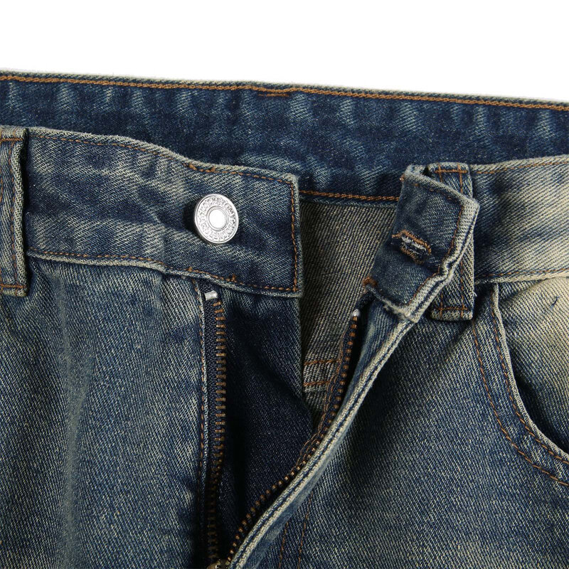 Wijde Jeans Voor Dames Heren Rechte Pijpen Amerikaanse Retro Distressed Baggy Jean Broek Streetwear Lente Herfst Mode Denim Broek